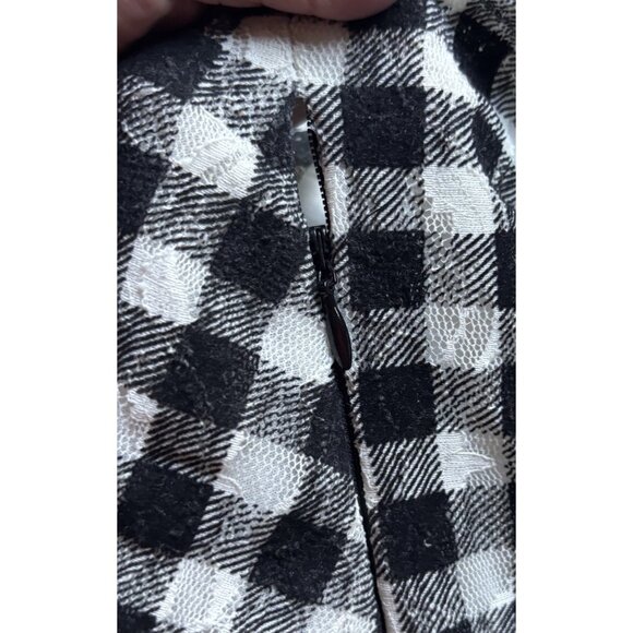 Anthropologie Deletta Delphine Checkered Plaid Smocked Sleeveless Top Size Med - Picture 8 of 9